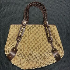 Authentic GG Canvas Pelham Tote